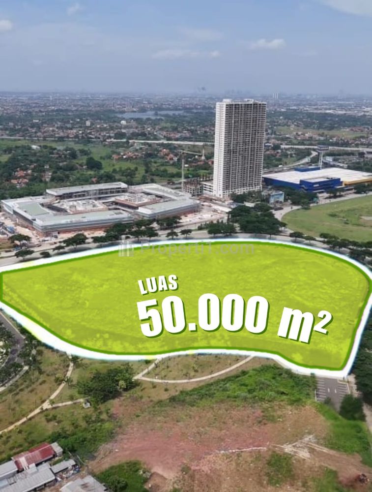 Dijual Kavling Komersial di Jalan Jalur Sutera Boulevard, Alam Sutera, Tangerang