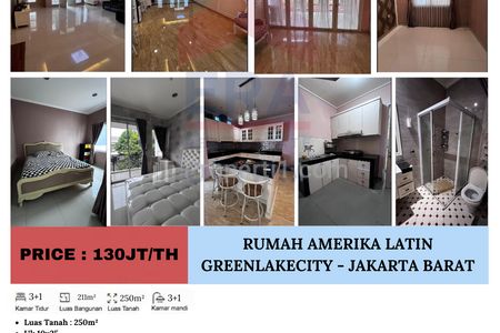 Disewakan Rumah di Amerika Latin, Green Lake City - Jakarta Barat