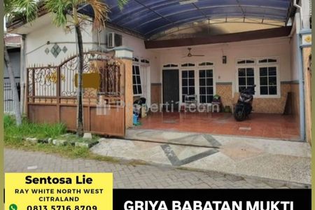 MURAH LUAS Dijual Rumah Griya Babatan Mukti Wiyung Surabaya Dekat Royal Residence, Pakuwon Mall, PTC , Supermall