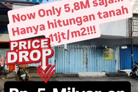 Dijual Ruko Manukan Tama - Manukan Wetan - Tandes - Nol Jalan Raya Cocok Buat Segala Usaha, Surabaya