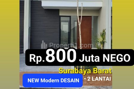 Dijual Rumah North West Lake Citraland Surabaya - Modern Minimalis 2 Lantai Dekat Sekolah Citra Berkat, Sport Center, Superindo