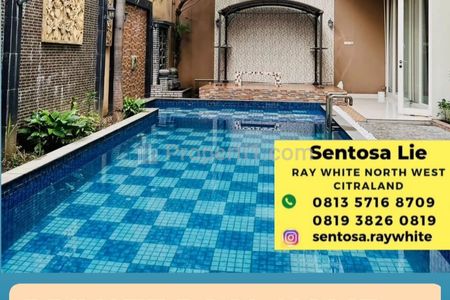 Dijual Rumah dengan Private Pool di Citraland Bukit Golf Dekat Universitas Ciputra, Palimanan Golf, HOKKY Buah, Surabaya