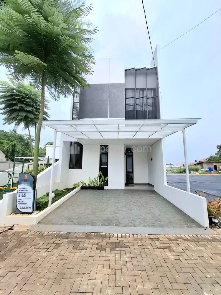 Jual Rumah Cluster Baru 3 Lantai dengan Rooftop Nyaman di Pondok Cabe Tangsel