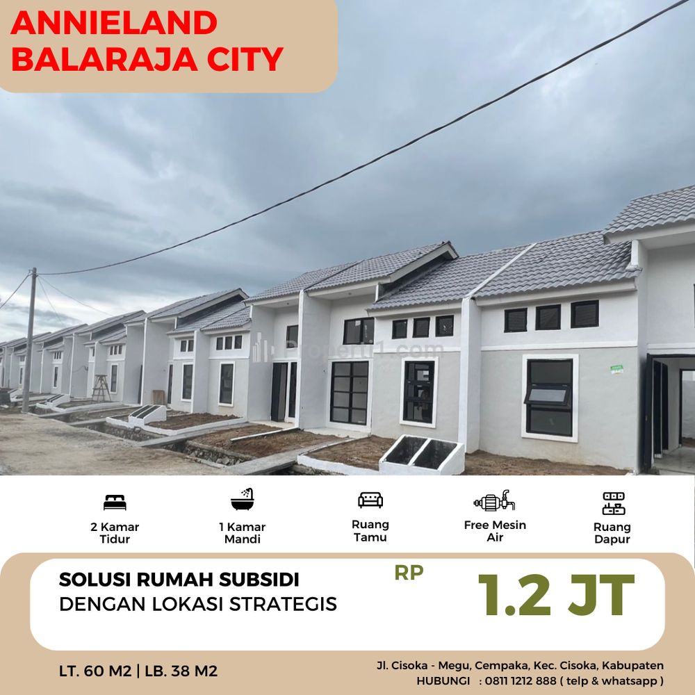 Dijual Rumah Subsidi Termurah di Tangerang