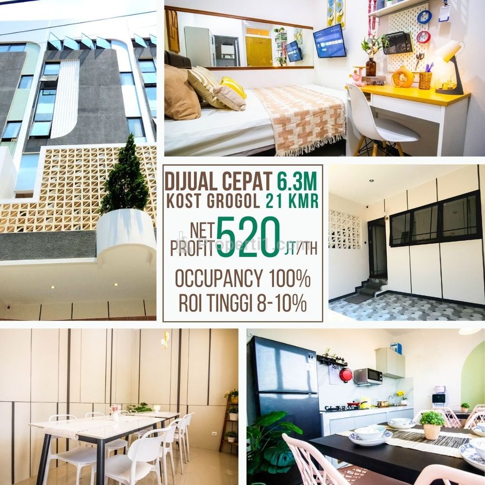 Dijual Rumah Kost Bamgunan Baru di Jl. Muwardi, Grogol, Kec. Grogol Petamburan, Jakarta Barat