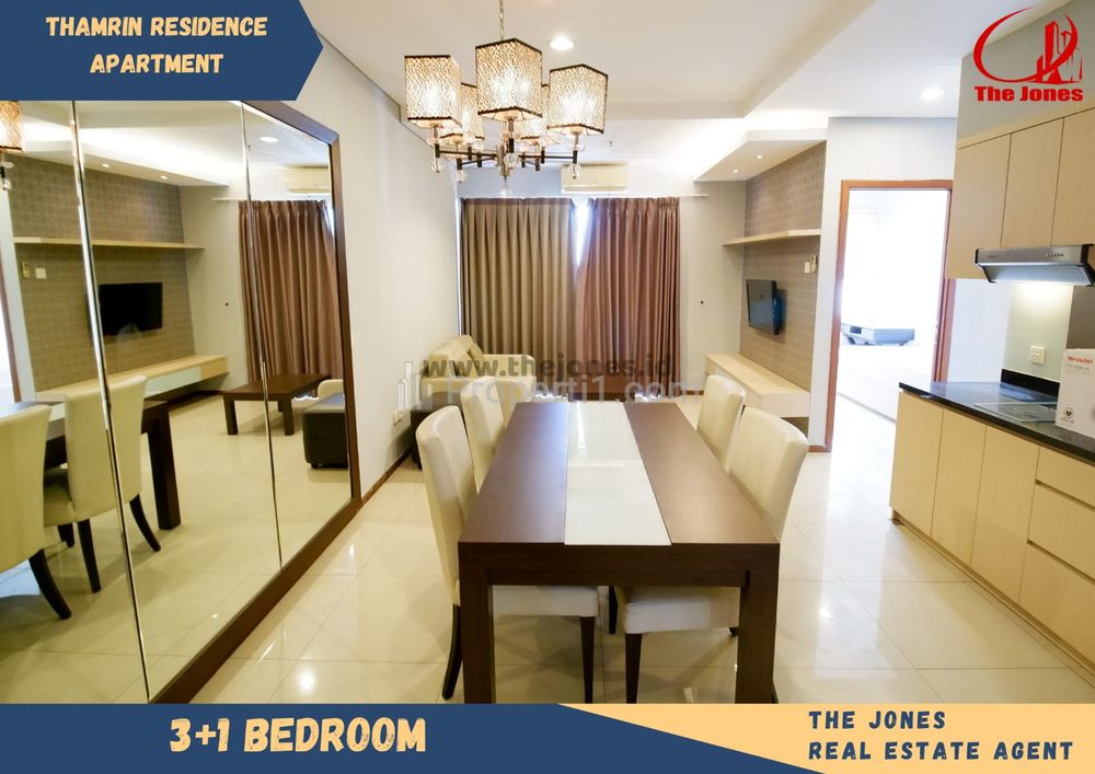 Apartemen Thamrin Residence Disewakan - 3 Kamar Full Furnished