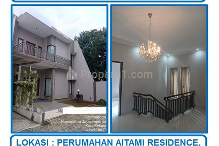 Jual Cepat Rumah Bagus 3 Lantai SHM di Aitami Residence, Jati Ranggon, Jatisampurna Bekasi