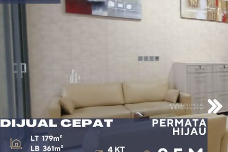 Dijual Rumah Townhouse Bagus di Permata Hijau Kebayoran Lama Jakarta Selatan