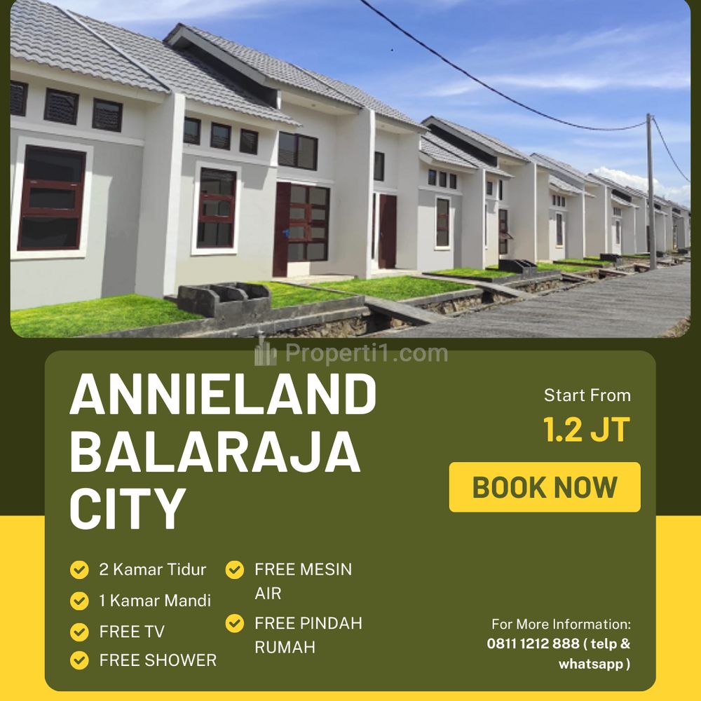 Dijual Rumah Subsidi di Perumahan Annieland Tangerang