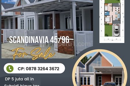 Dipasarkan Rumah Bumi Panyawangan Real Estate Cileunyi Bandung Type Scandinavia Ukuran 45/96 DP 5 Juta All In