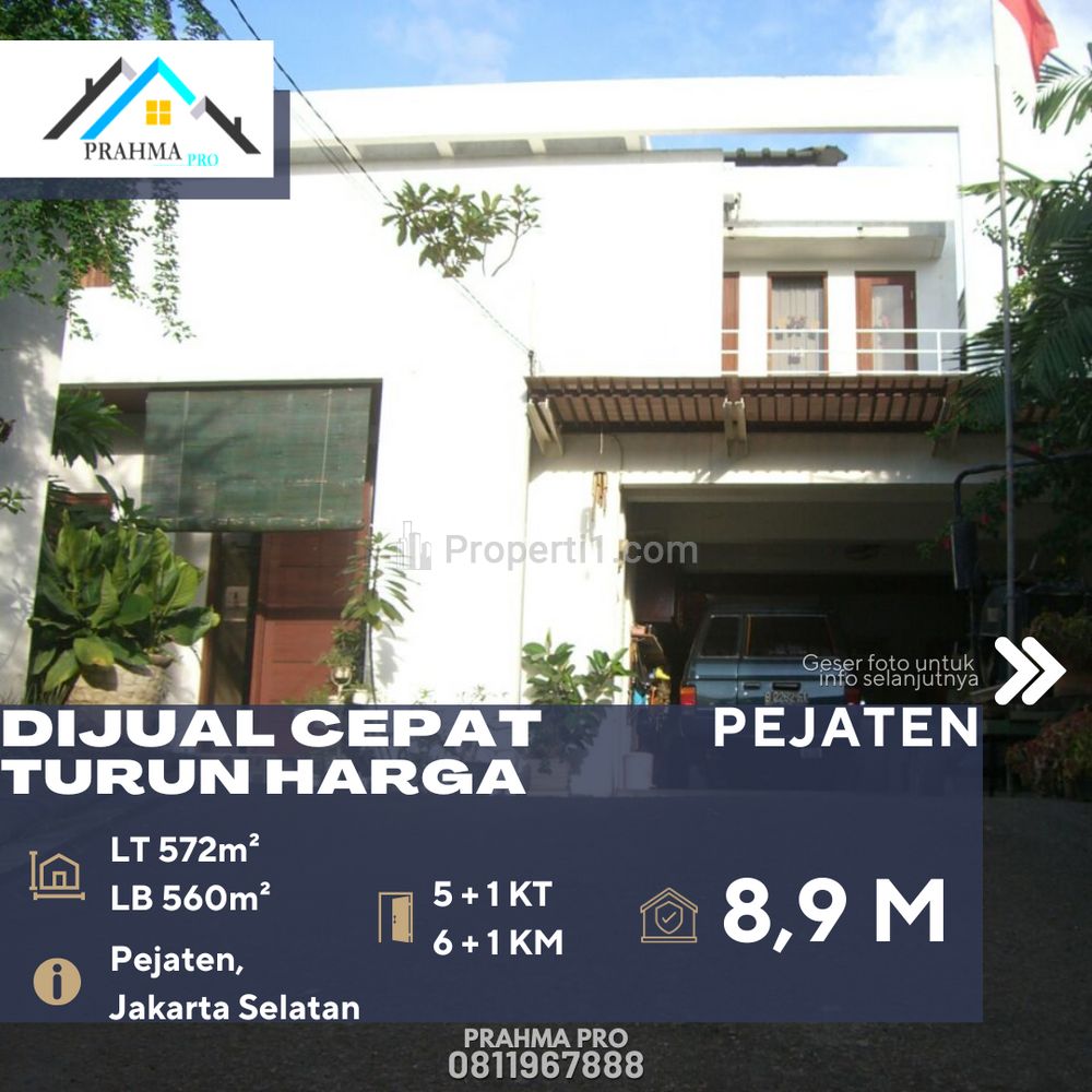Dijual Rumah Bagus Taman Besar Turun Harga di Pejaten Jakarta Selatan
