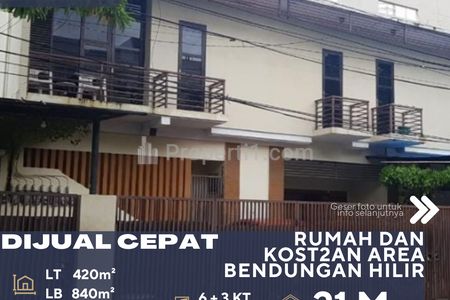 Dijual Rumah Beserta Kost2an di Bendungan Hilir Jakarta Pusat