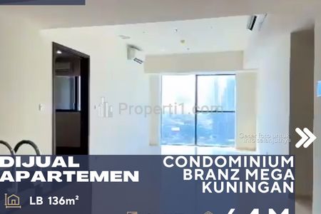 Jual Apartemen Branz Mega Kuningan 2BR City View Semi Furnish Lokasi di Kuningan CBD Jakarta