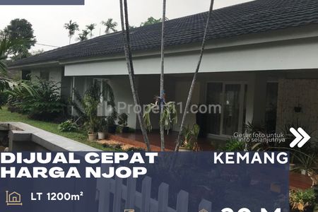 Dijual Rumah Murah Halaman Luas Harga NJOP di Kemang Jakarta Selatan