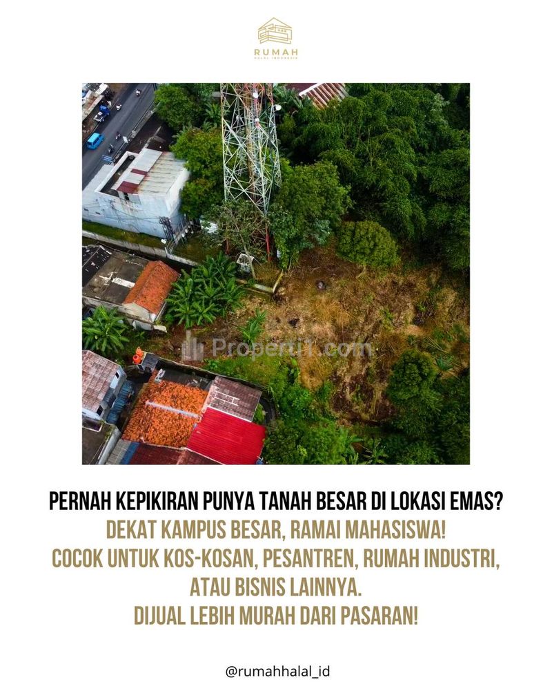 Rumah Dijual di Dramaga Bogor Hitung Tanah Dekat Kampus IPB Strategis Nol Jalan Raya