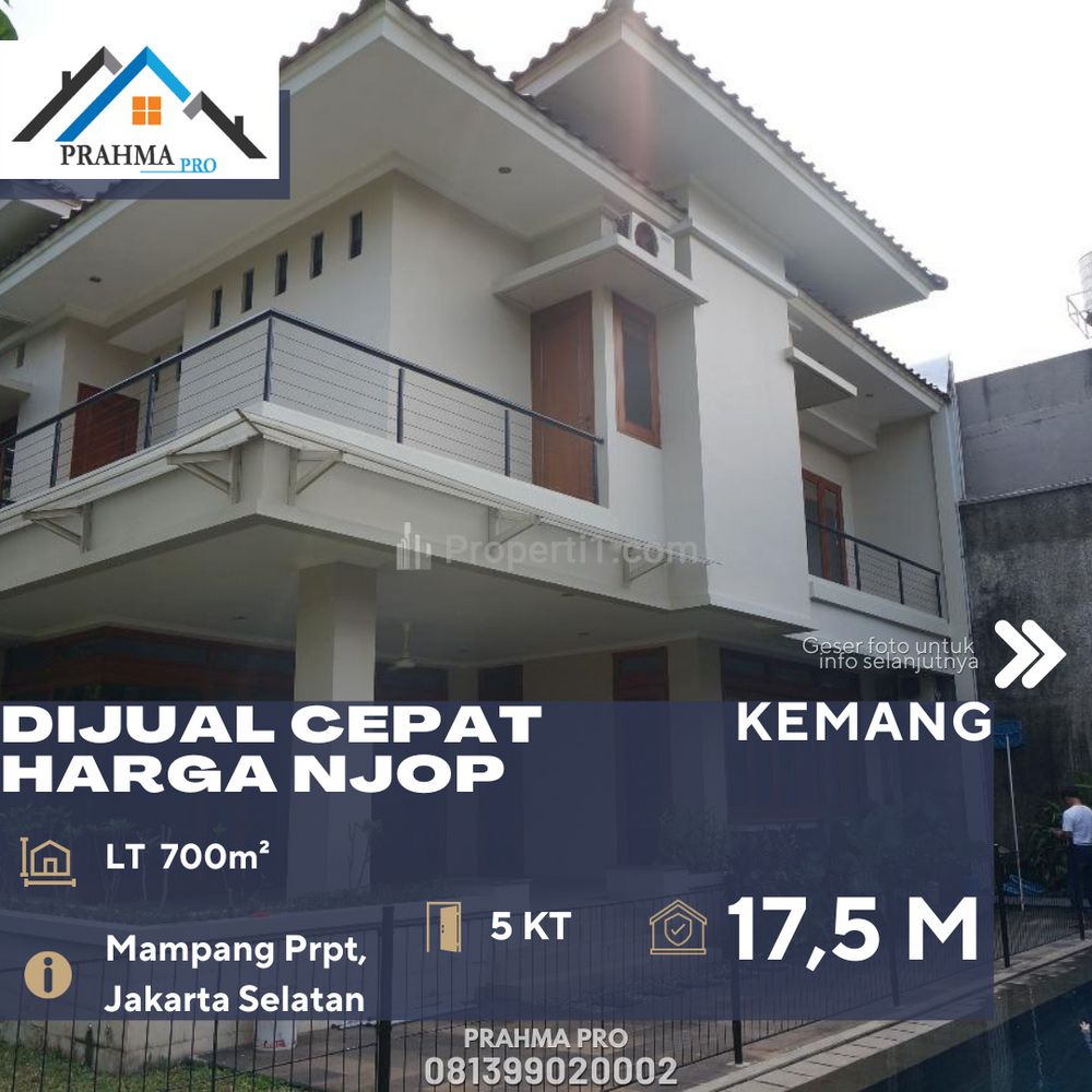 Jual Rumah Bagus Murah Dalam Komplek Harga NJOP di Kemang Jakarta Selatan