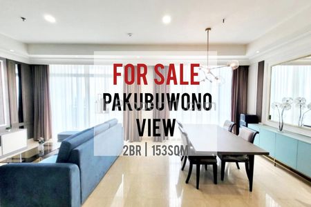 Jual Cepat Apartemen Pakubuwono View 2BR 153sqm, Furnished, Nice Interior Design, Direct Owner Yani Lim 08174969303