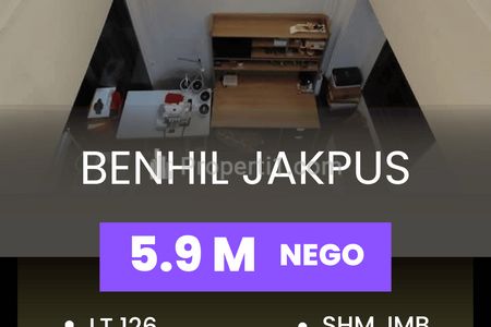 Jual Rumah di Benhil / Bendungan Hilir Jakarta Pusat, 2.5 Lantai Dekat ke Sudirman