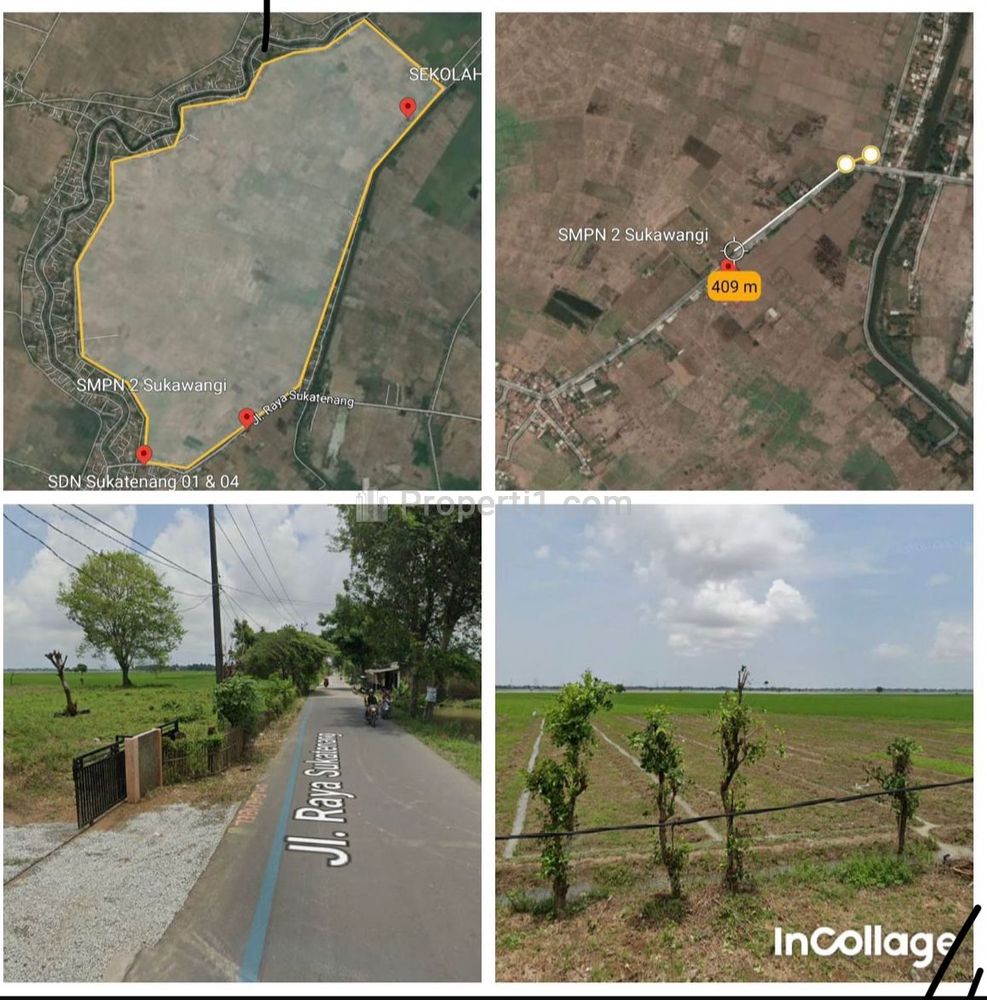 Jual Tanah 150 Hektar SHM Murah di Sukatenang, Sukawangi, Bekasi, Jawa Barat
