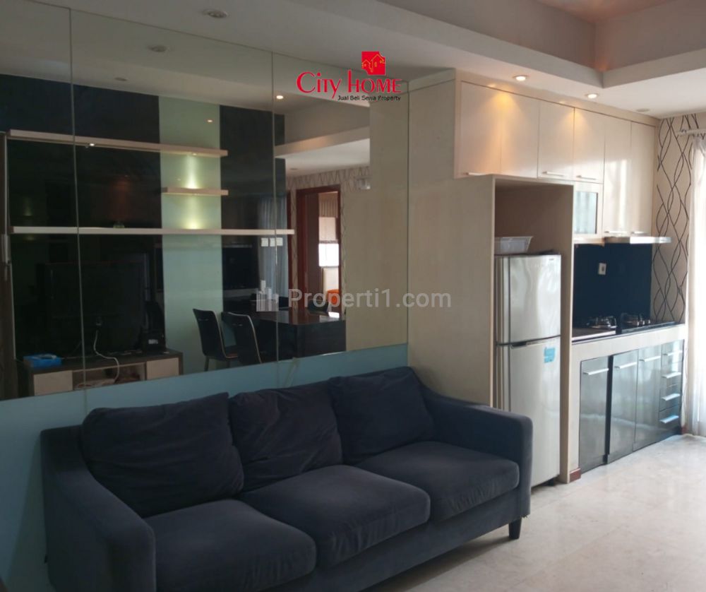Disewakan Apartemen Royal Mediterania Garden, 2+1BR Furnished Luas 53,5m2
