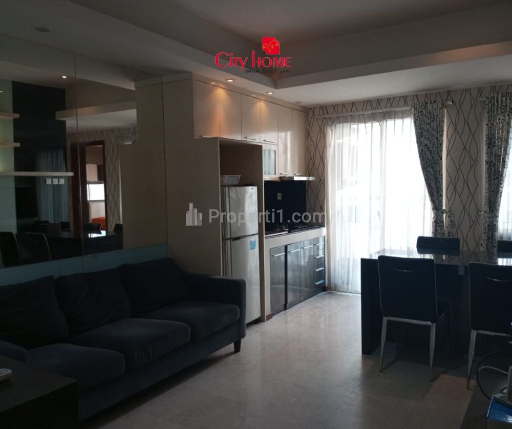 Disewakan Apartemen Royal Mediterania Garden, 2+1BR Furnished Luas 53,5m2