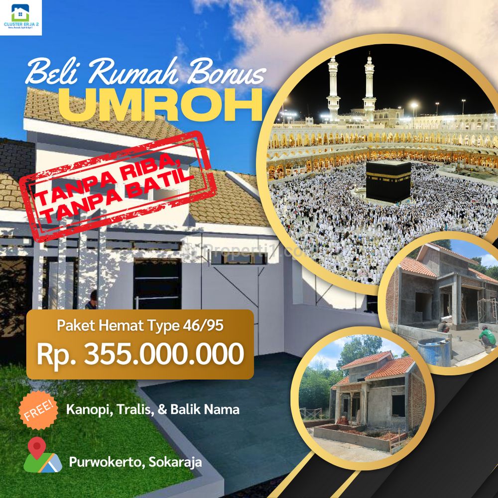 Dijual Rumah di Purwokerto, Banyumas - Bonus Umroh
