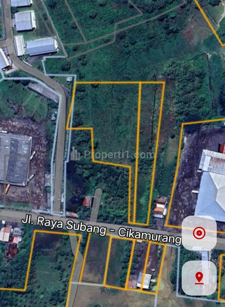 Dijual Tanah untuk Industri atau Gudang Strategis Pinggir Jalan Raya Subang Cikamurang Desa Cikawung, Indramayu, Jawa Barat