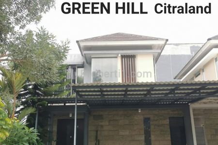 Dijual Rumah Citraland Green Hill Surabaya Bonus Full Furnished - Row Jalan Luas - Siap Huni