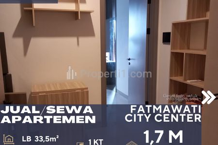 Dijual Apartemen Fatmawati City Center Full Furnish 1BR di Fatmawati Jakarta Selatan