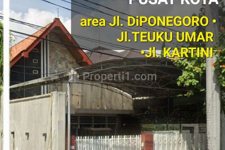 Dijual Rumah di Surabaya Pusat Kota Area Jalan Diponegoro - Jalan Teuku Umar - Jalan R A Kartini - Nol Jalan Raya Cocok Buat Segala Usaha