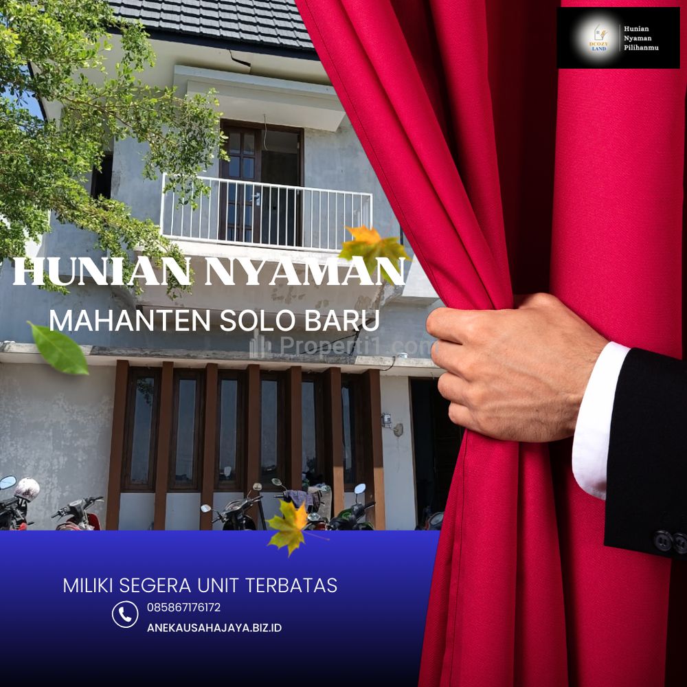 Dijual Rumah 2 Lantai Mewah di Solo Baru Sukoharjo,  3 Menit ke Rumah Sakit Dr Oen Solo Baru
