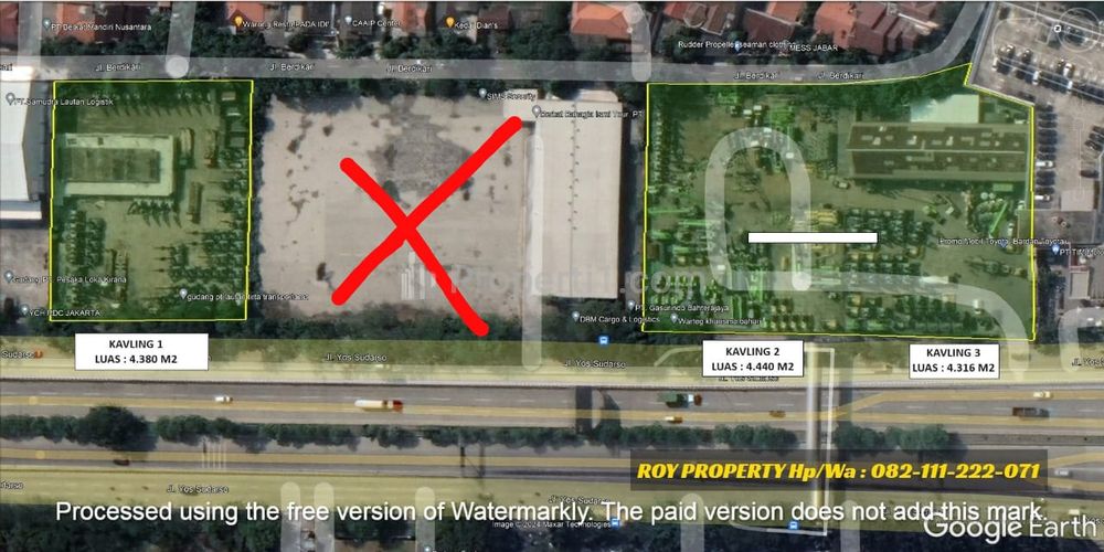 Sewa Tanah Murah untuk Komersil Luas 8756 m2 di Jalan Yos Sudarso, Dekat Priok, Kelapa Gading, Artha Gading, Koja, Jakarta Utara
