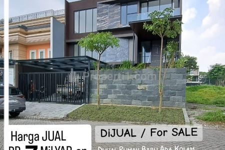 Rp7 M-an Private Pool Dijual Rumah Baru Citraland Bukit Golf Internasional Spesial Garasi Carport 6 Mobil Dekat UC, Pakuwon Indah, Graha Family