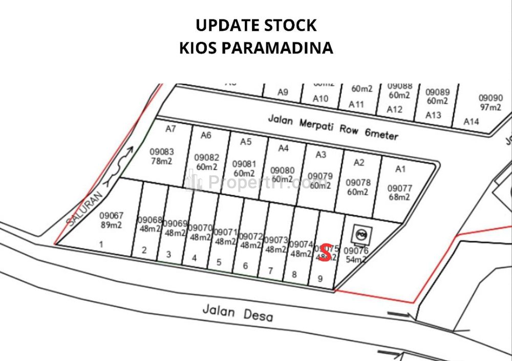 Jual Kios Murah Pinggir Jalan Cor di Sepang Ciracas, Serang, Banten