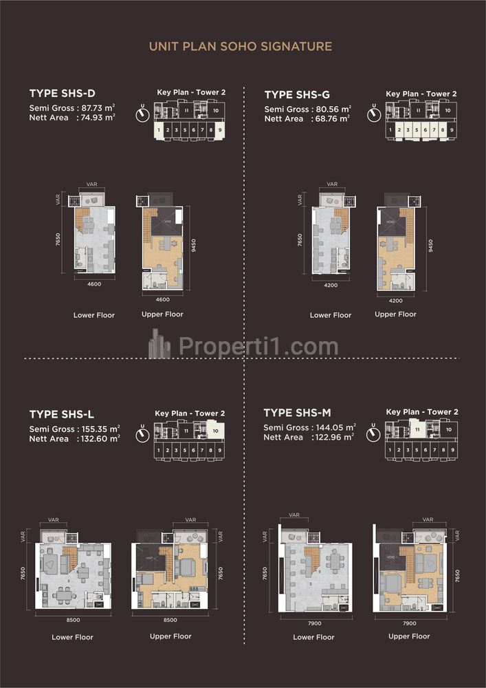 Dijual Apartemen untuk Kantor Bisnis Modern Kekinian di Soho Signature Upper West BSD City - 2 BR Semi Furnished