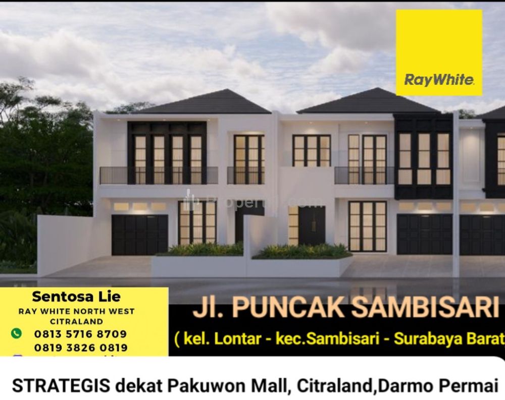 3 Milyar-an Dijual Rumah Baru Puncak Sambisari Surabaya Dekat Pakuwon Mall, Citraland, Darmo Permai