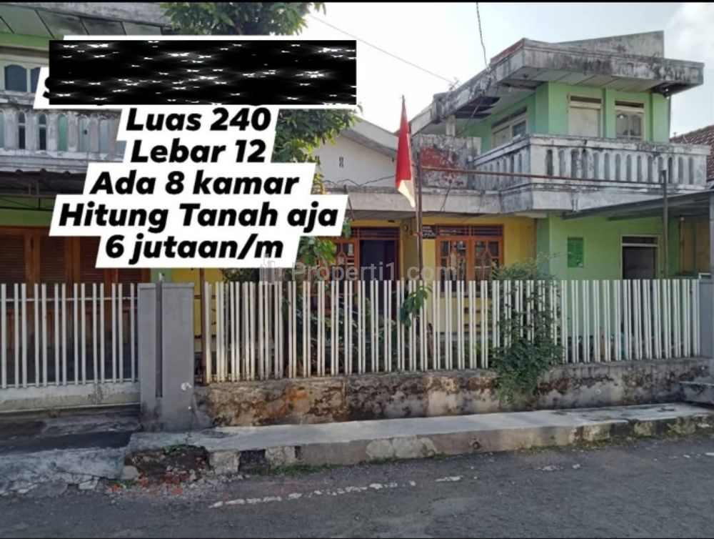 Dijual Kost Hitung Tanah Area Dinoyo Malang Sebelah Kampus UNISMA, Luas Tanah 240 m2