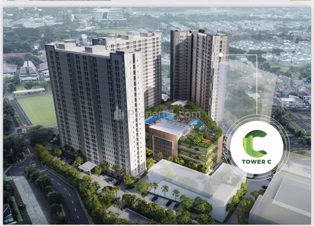 Jual Apartemen Emerald Bintaro Bayar 10 Juta LANGSUNG HUNI - 1 BR Kosongan (Ada AC, Wi-Fi, Kitchen)