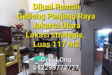 Jual Rumah 2,5 Lantai di Jalan Gedong Panjang Raya, Jakarta Utara