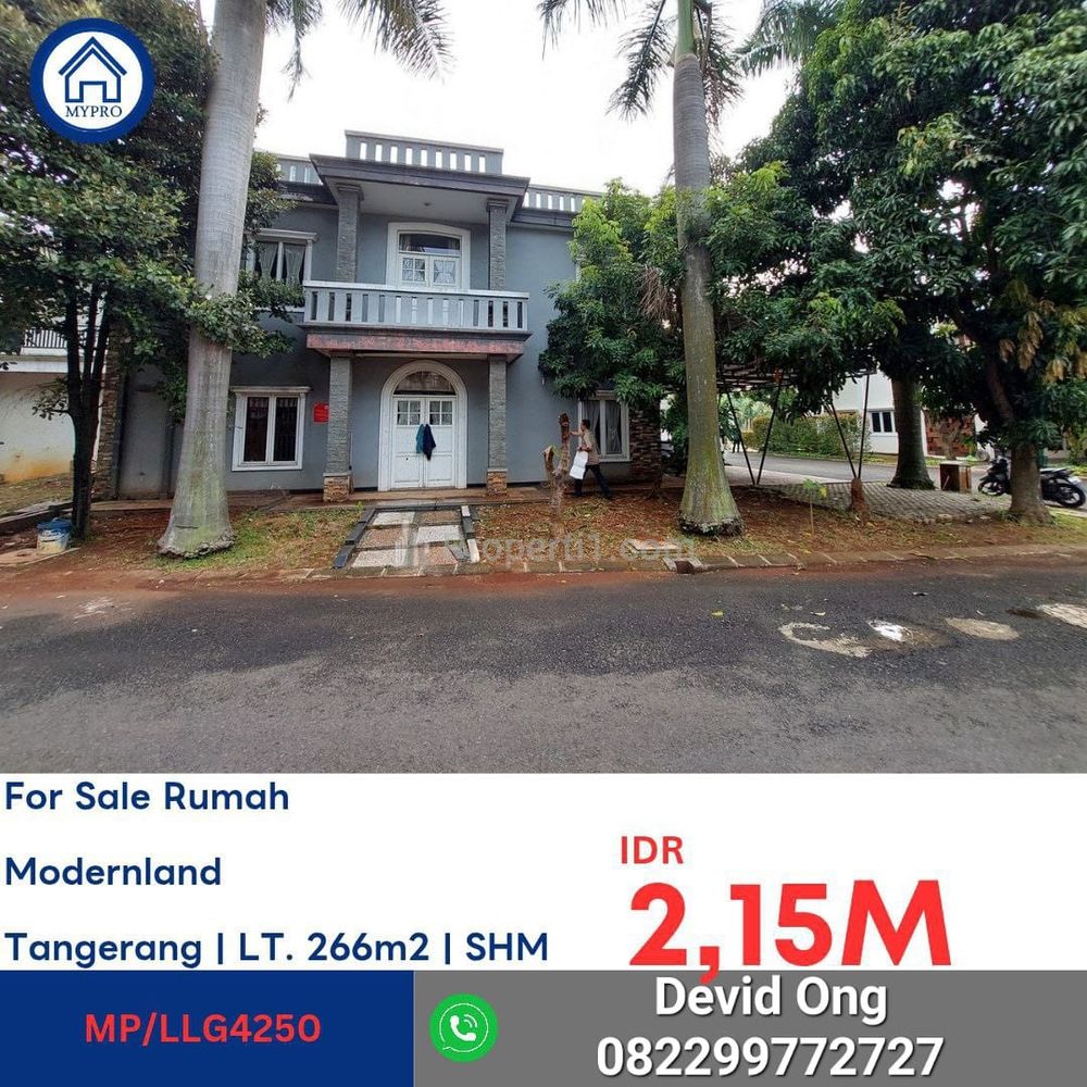 Dijual Rumah MURAH Modernland, Tangerang