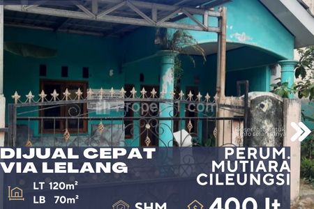 Dijual Cepat Rumah Via Lelang di Perum. Mutiara Cileungsi Bogor