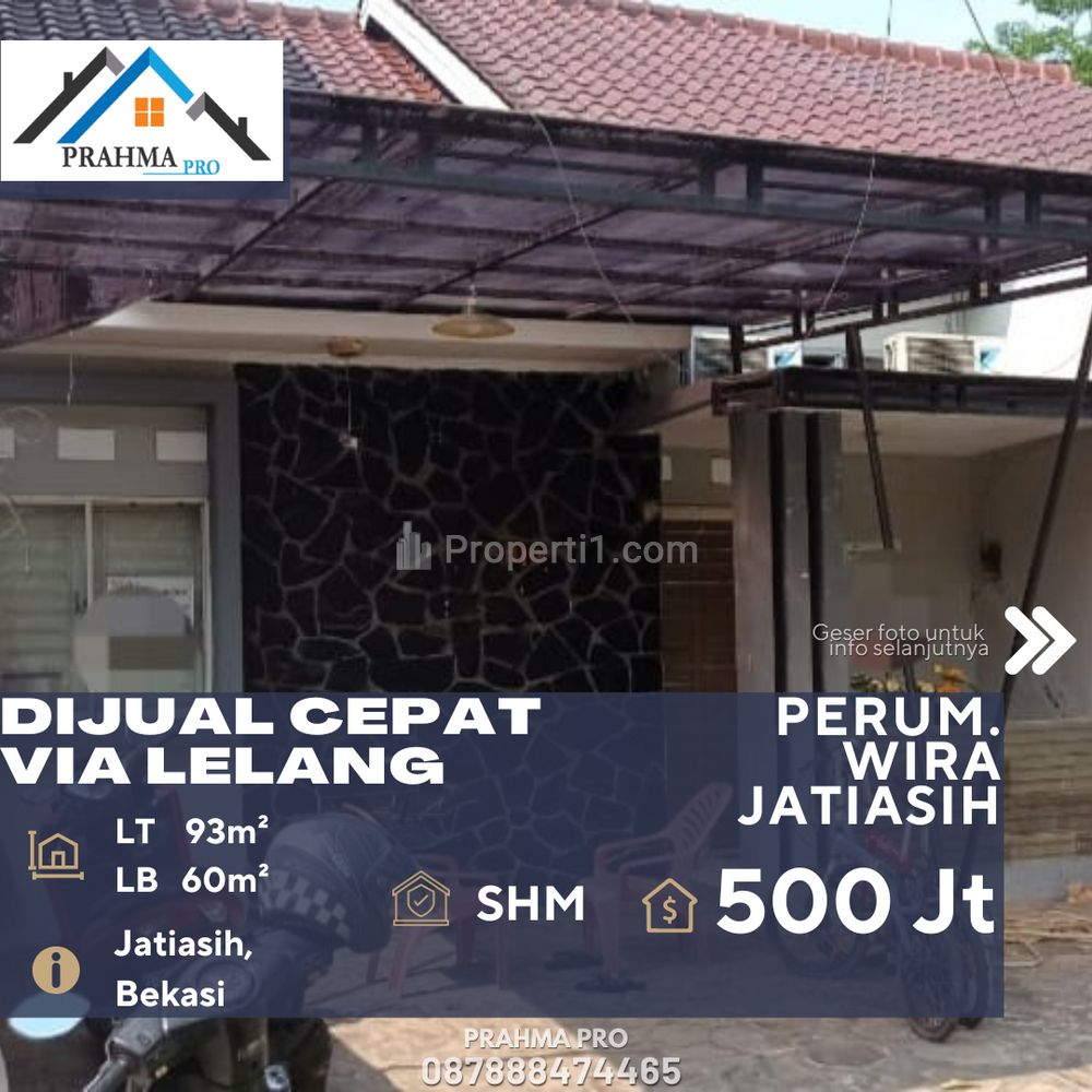Dijual Cepat Rumah Via Lelang di Perum. Wira Jatiasih Bekasi
