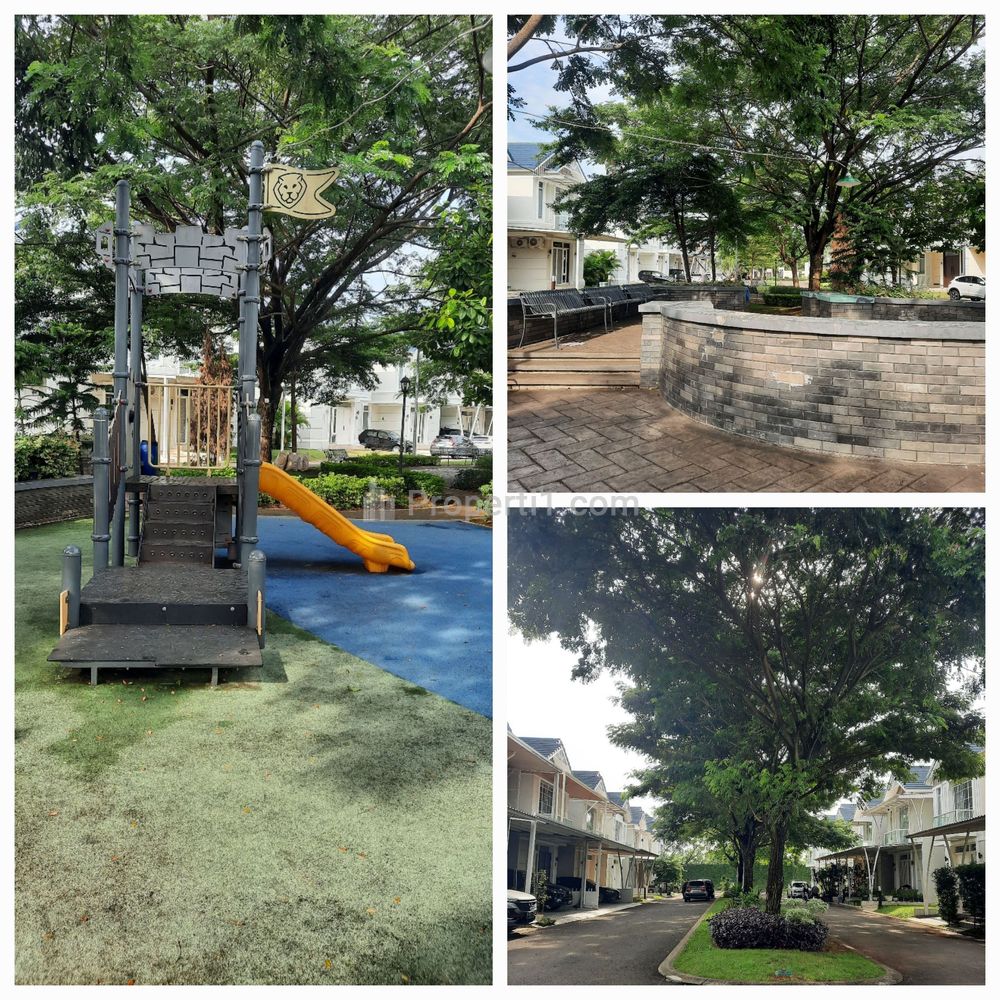 Row jalan boulevard dan taman main 