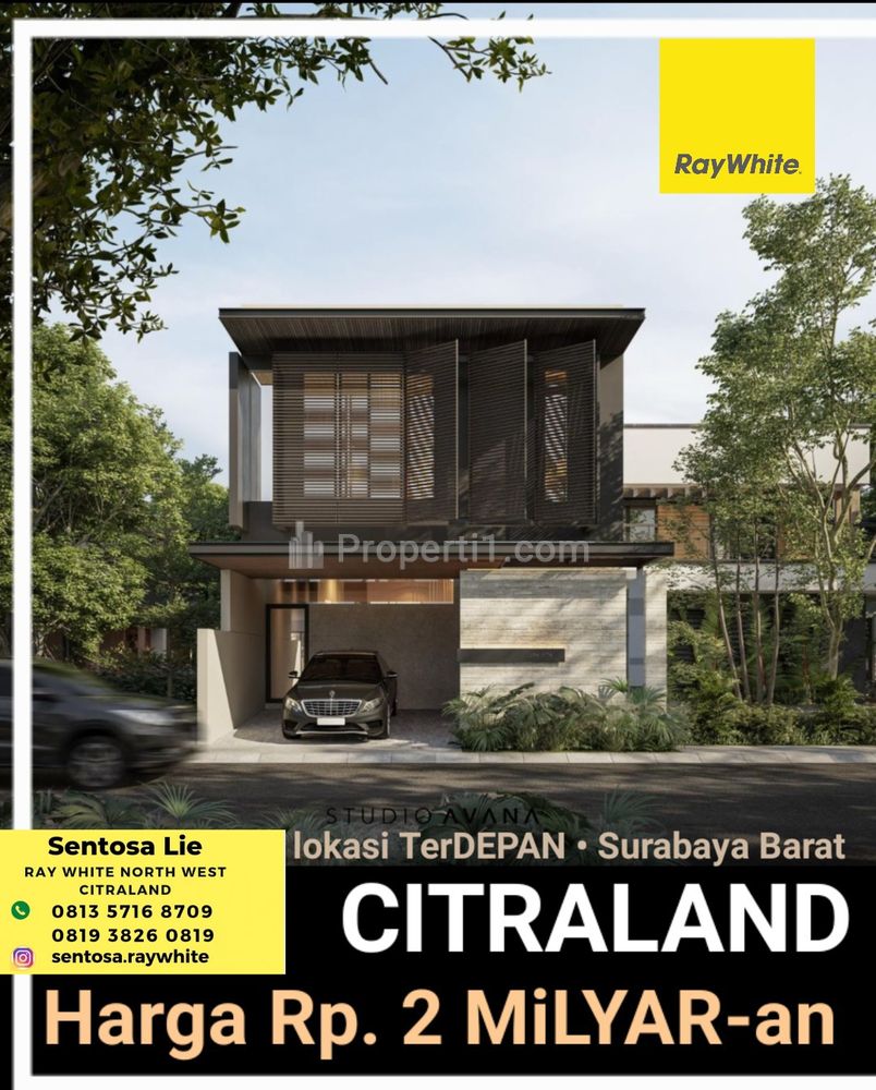 Dijual Rumah Baru Citraland Surabaya Dekat Pakuwon Indah, Graha Family, Dian Istana, Royal Residence