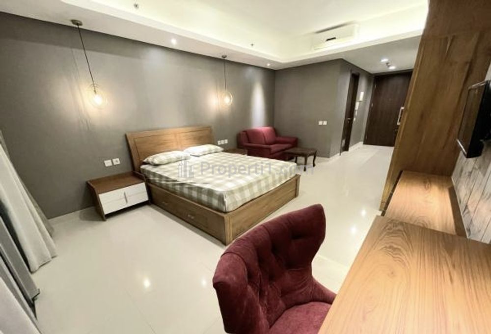 For Rent Apartment Kemang Village Studio with Balcony - Fully Furnished and Connected to Mall