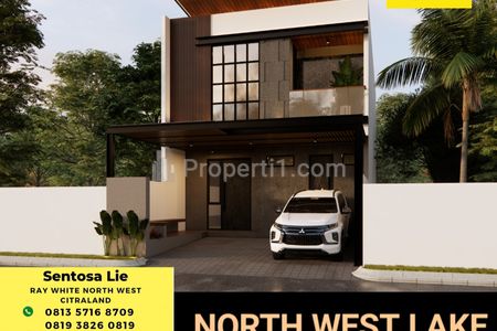 Dijual Rumah Baru Citraland North West Lake Spesial Raya Luar Cluster Dekat Sekolah Citra Berkat, Sport Center, Bukit Palma, Surabaya