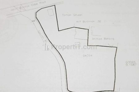 Jual Tanah SHM Nego 3850 m2 di Pondok Cabe Raya, Sebelah Karisma Bangsa, Pamulang, Tangerang Selatan