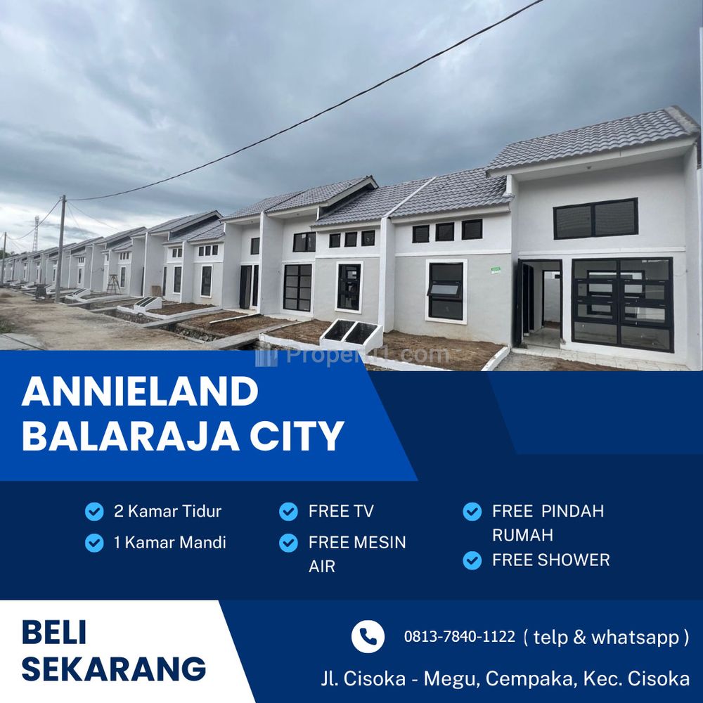 Dijual Rumah Subsidi 1.2 Jutaan KPR Syariah Flat Sampai Lunas di Cisoka Tangerang