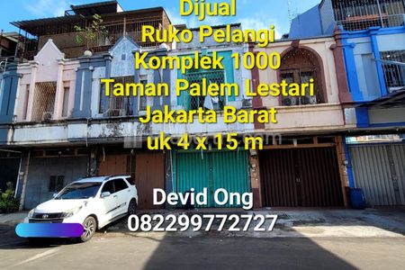 Dijual Ruko Pelangi Taman Palem Lestari di Jakarta Barat