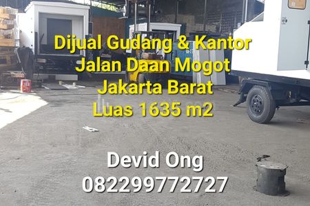 Dijual Gudang Daan Mogot di Jakarta Barat